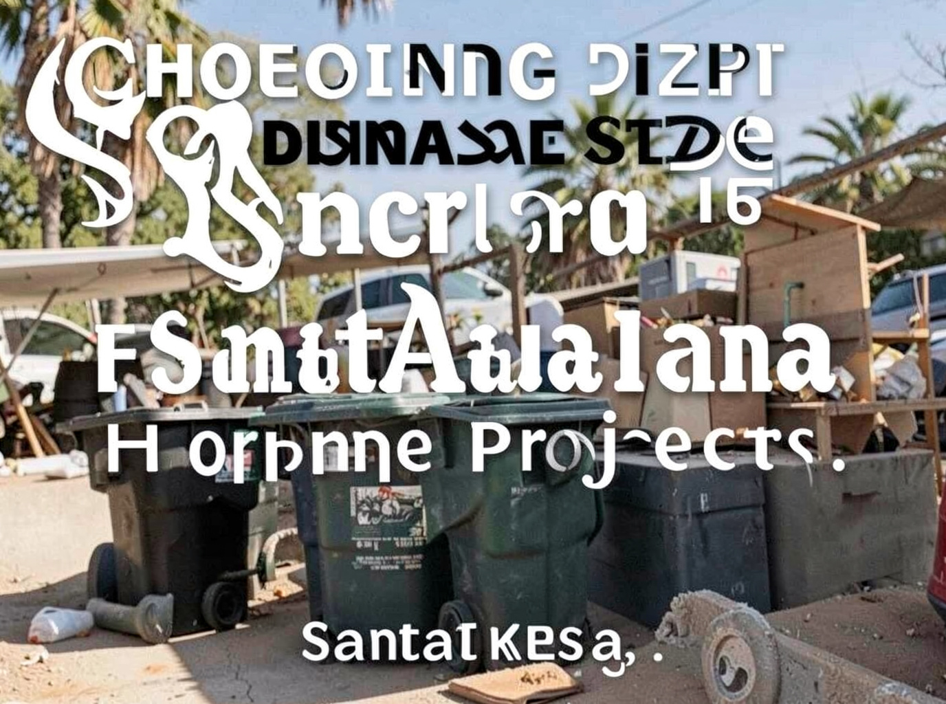 Choosing Dumpster Size For Santa Ana Home Projects